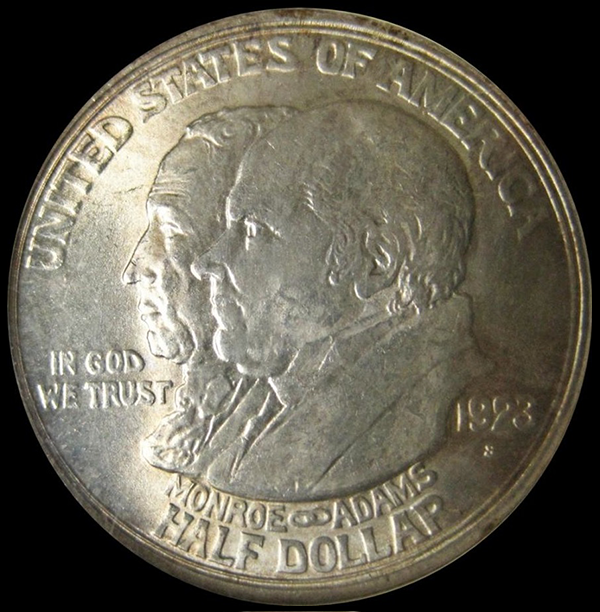 A coin commemorating the 100th anniversary of the Monroe Doctrine