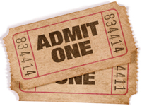 movie ticket stubs