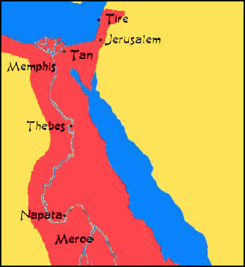 Kushite empire 700 BC