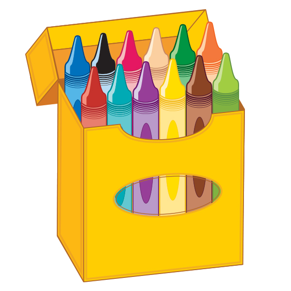 box of crayons