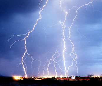 Lightning over Las Cruces, New Mexico