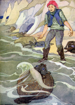 The Fisherman and his Wife illustration