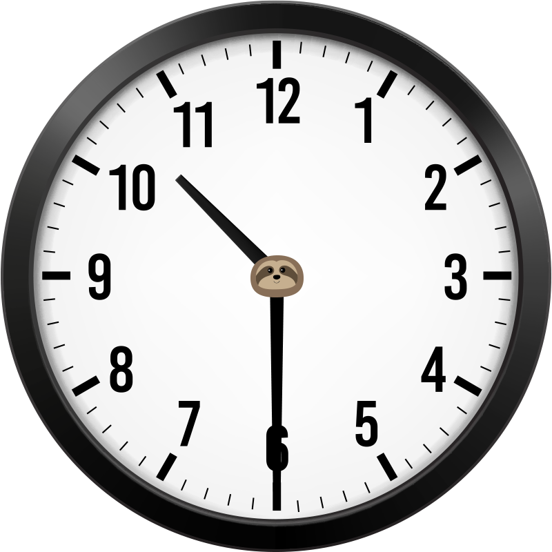 analog clock showing 10:30