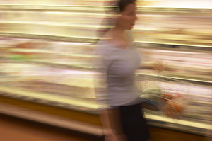 woman in the grocery store