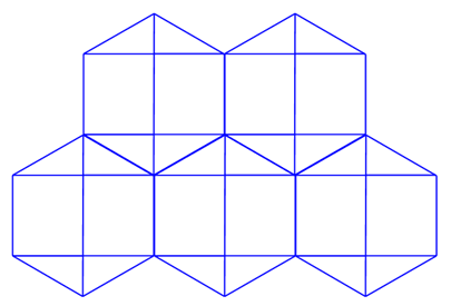 single unit to form a tessallation and create a honeycomb
