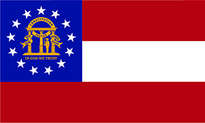 State flag of Georgia, USA