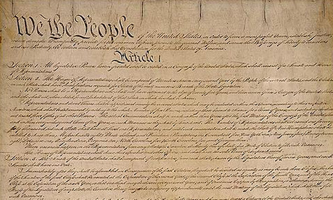 top of the Constitution