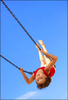 Girl on a swing