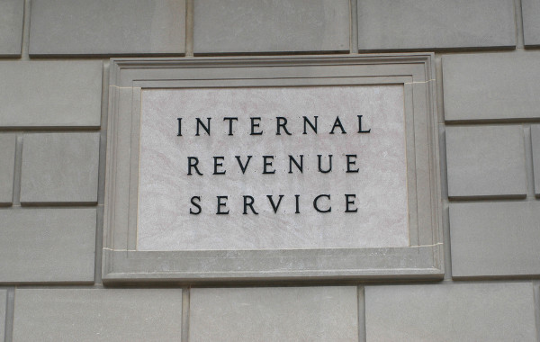 Internal Revenue Service sign