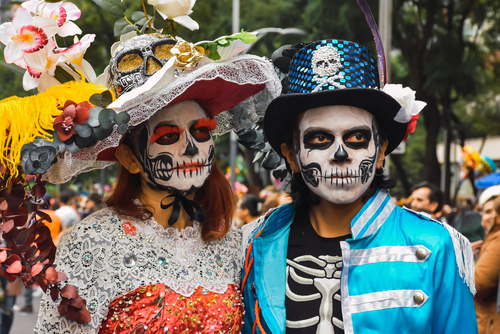 Day of the Dead celebrations in Mexico City.