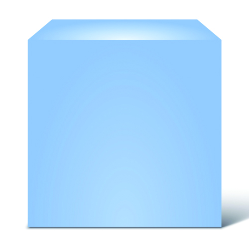 a three-dimensional shape that has 6 flat faces where all sides are equal and parallel