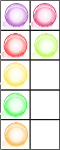 ten mat with 7 counters