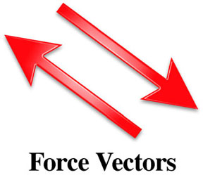 Vector forces diagram