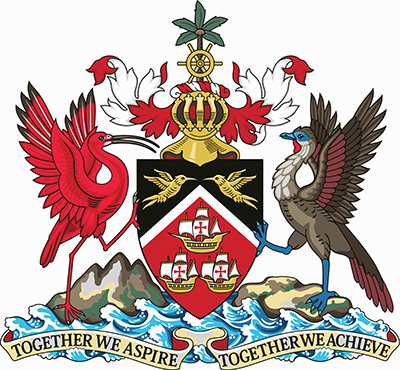 The coat of arms of Trinidad and Tobago
