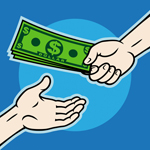 giving money