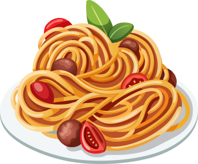 plate of spaghetti