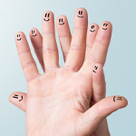 Happy finger smileys