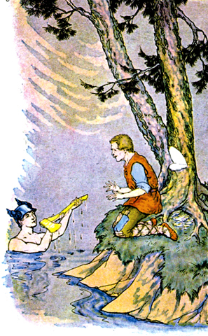 Mercury and the Woodsman illustration