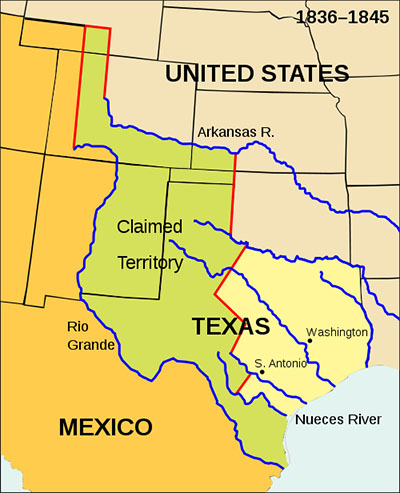 Land Mexico Lost in the Mexican American War