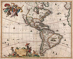 Map of the Americas