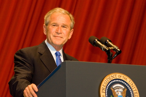 WASHINGTON D.C. - JUNE 18: President George W. Bush delivers a speech at his farewell President's Dinner on June 18, 2008 in Washington D.C