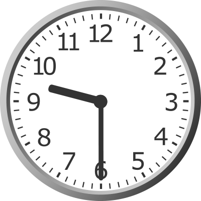analog clock showing 9:30