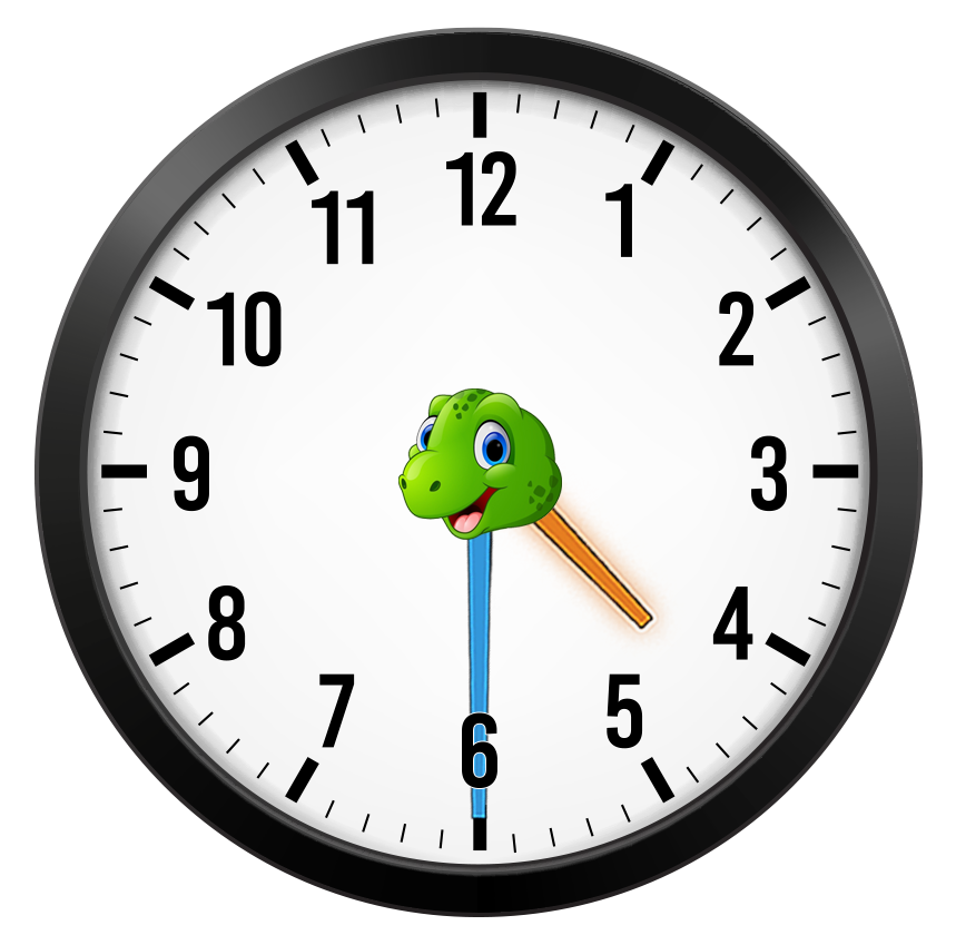 analog clock set to 4:30