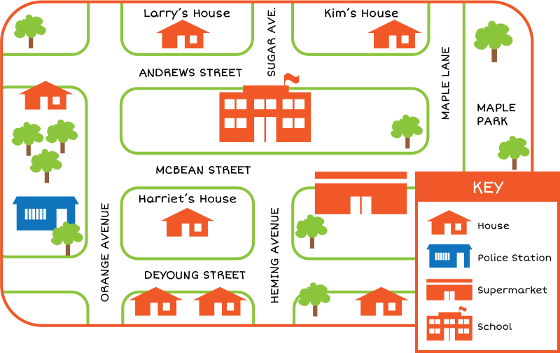map of the neighborhood