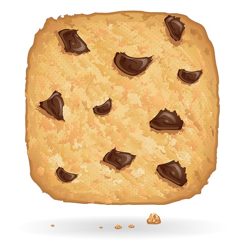 square chocolate chip cookie