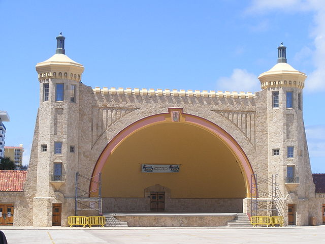 Daytona Beach Bandshell - beachside venue for concerts and other events.