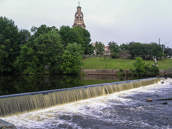 The Slater Mill historic site in Pawtucket, Rhode Island