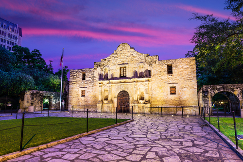 The Alamo in San Antonio, Texas, USA.