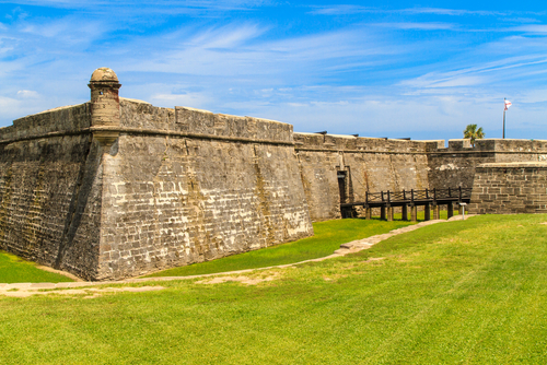 St. Augustine Fort, Castillo de San Marcos National Monument, Florida.