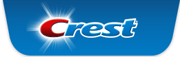 The logo for Crest toothpaste