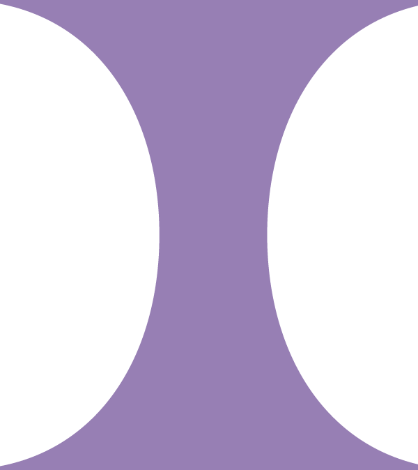A shape with a flat bottom and flat top with curved sides.