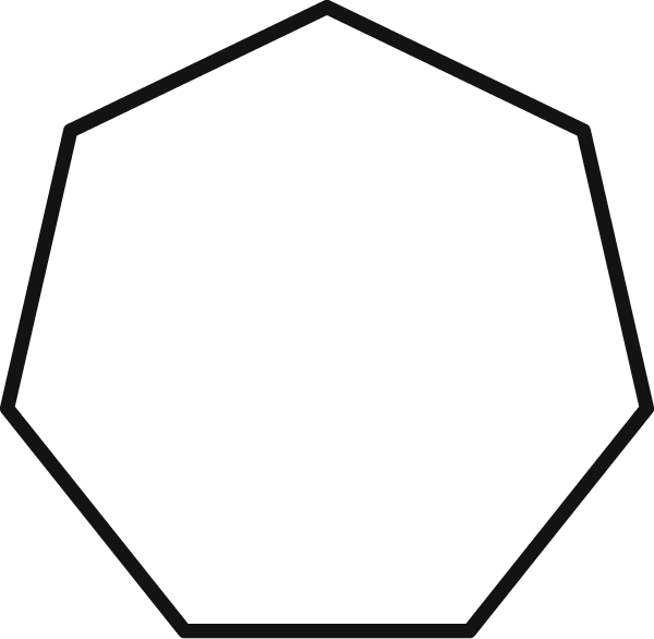 hectagon: a seven sided shape.