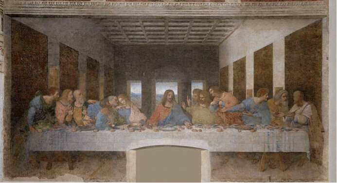 Fig 3.5. Leonardo da Vinci, The Last Supper (c. 1495-1498).