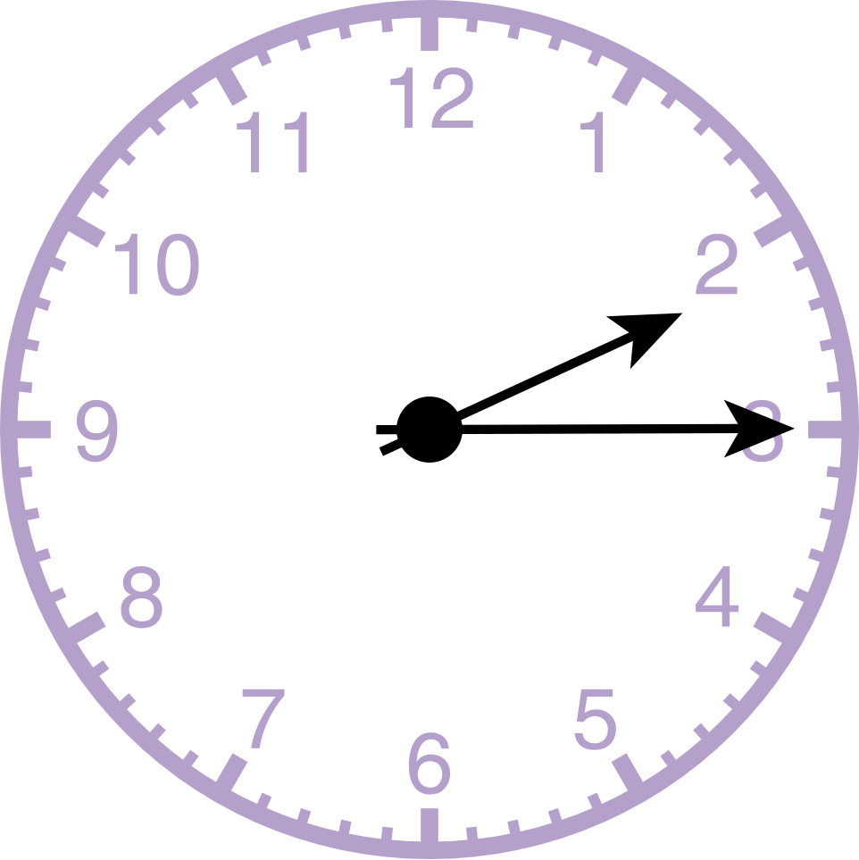 analog clock showing 2:15