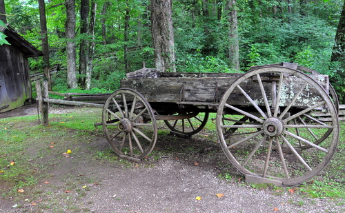 Old carriage in Blue Ridge Mountains