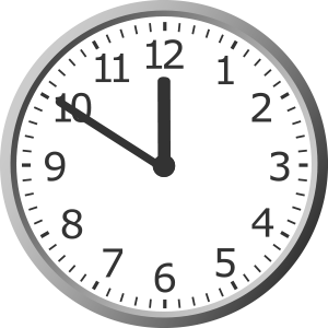 analog clock showing 12:50