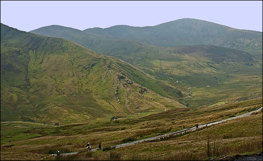 Walking up Snowdonia Hills, Wales. Redhill/Surrey, UK