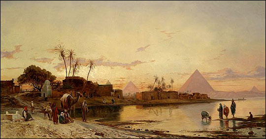 The Nile. Hermann David Salomon Corrodi. 1905