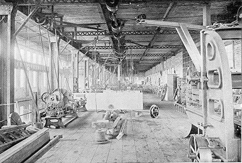 Dry Dock Engine Works machine shop interior gallery 1894