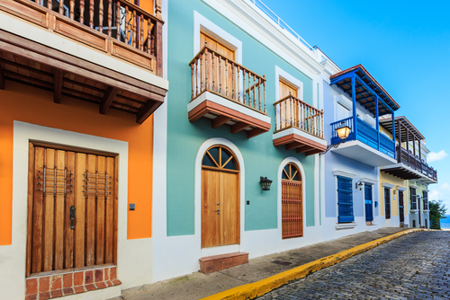 Street in old San Juan, Puerto Rico