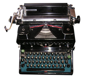 old manual typewriter