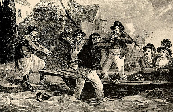 a sailor being impressed