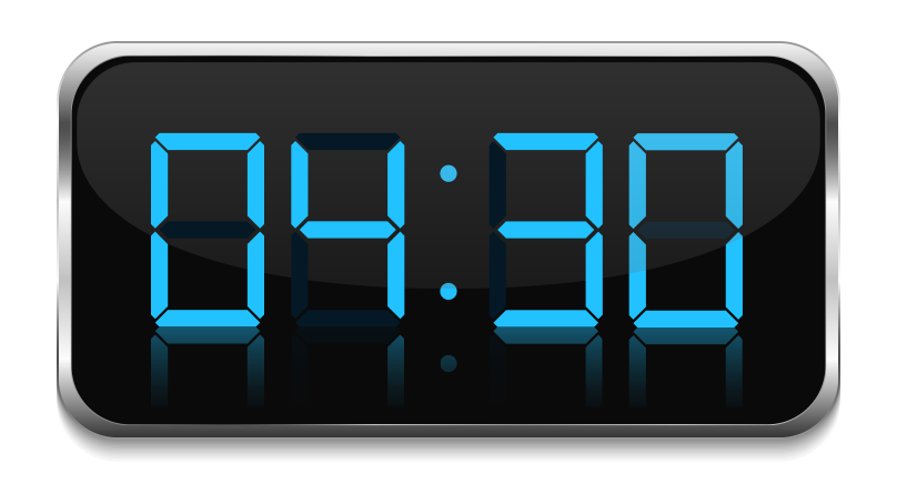 analog clock set to 4:30