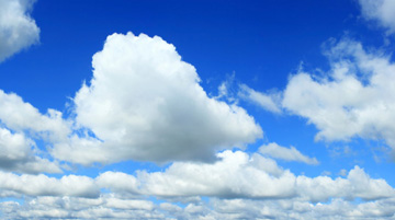 Blue sky and white clouds