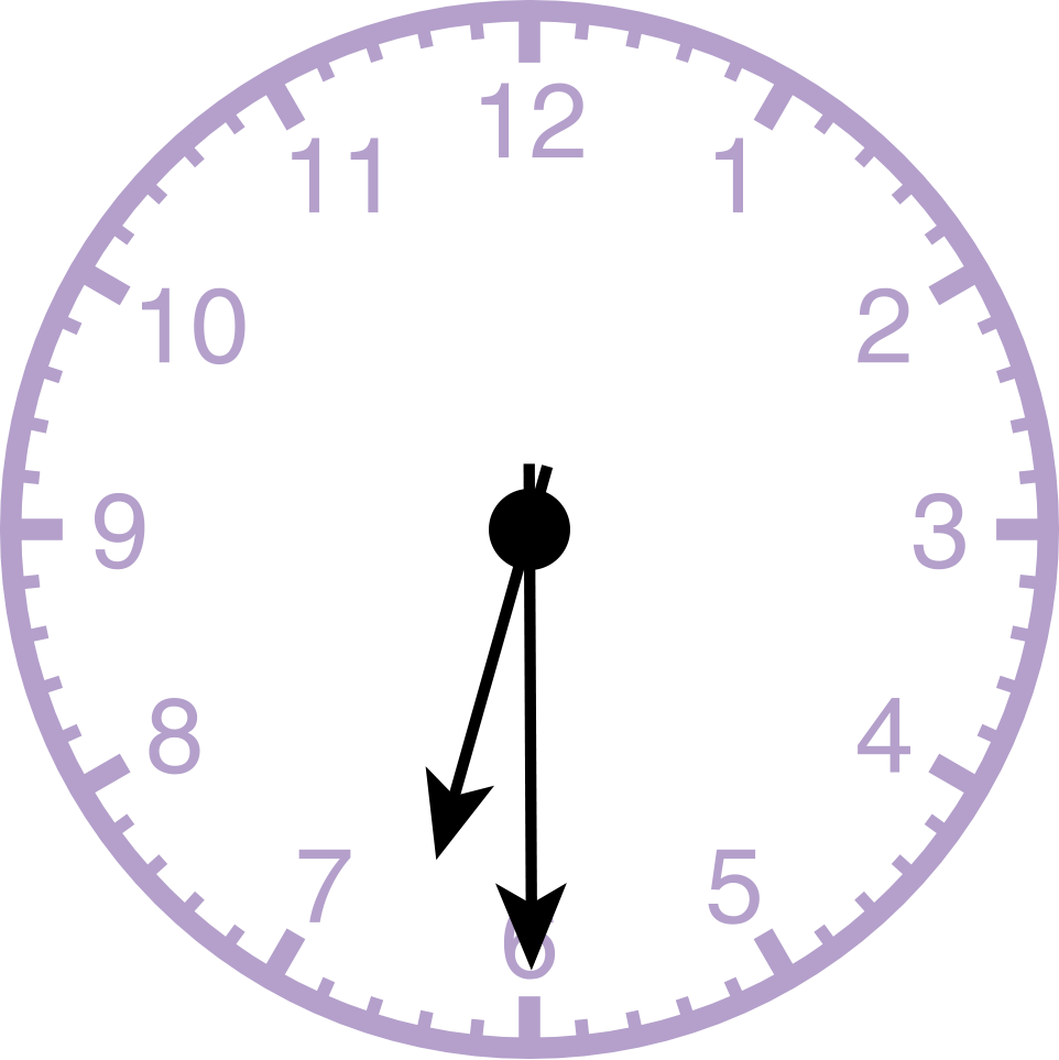 analog clock displaying 7:30