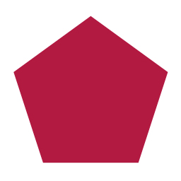 Red pentagon.